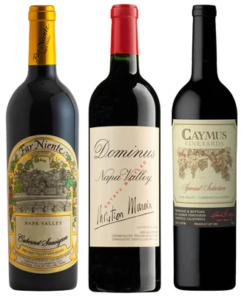 Far Niente, Dominus, & Caymus Special Select Napa Valley Red Wine Value Bundle 750 mL
