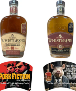 WhistlePig 10 Year "Pork Fiction" And 12 Year "Animal Farm" Single Barrel Rye Value Bundle 750mL