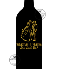 Custom "First Dance" Engraved Wine Bottle 750 mL