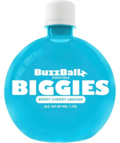 Buzzballz Biggies Berry Cherry Limeade Pre-Mixed Cocktails 1.75L