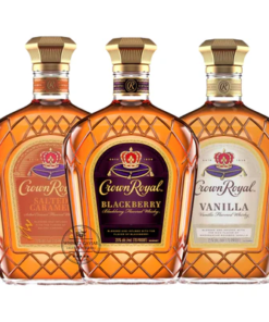 Crown Royal Salted Caramel, Blackberry, & Vanilla Canadian Whisky Value Bundle 750 mL
