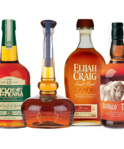 Henry McKenna, Willett Pot Still, Elijah Craig Small Batch, & Buffalo Trace Value Bundle 750 mL
