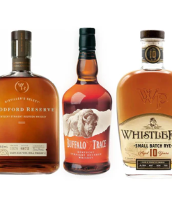 Woodford Reserve Bourbon, Buffalo Trace, WhistlePig 10 Year Rye Value Bundle
