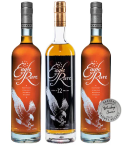 Eagle Rare 10 Year, Eagle Rare 12 Year, & Eagle Rare "Whiskey Caviar" Barrel Pick Value Bundle 750 mL