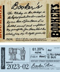 Booker’s 2023-02 'Apprentice Batch' Kentucky Straight Bourbon Whiskey 750 mL
