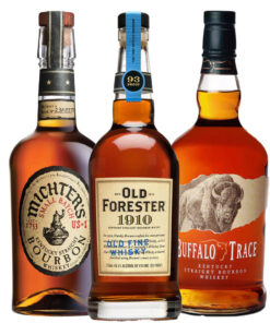 Old Forester 1910, Michter's Small Batch, & Buffalo Trace Whiskey Value Bundle 750 mL