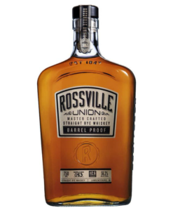 Rossville Union Master Crafted Barrel Proof Straight Rye Whiskey