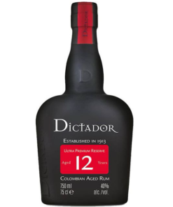 Dictador 12 Year Rum 750 mL
