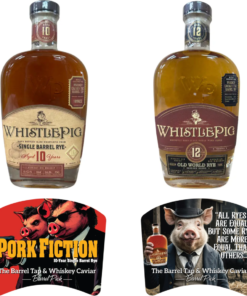 WhistlePig 10 Year "Pork Fiction" And 12 Year "Animal Farm" Single Barrel Rye Value Bundle 750mL