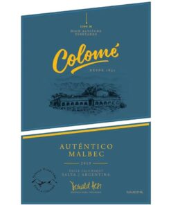 Bodega Colome Cafayate Calchaqui Valley Autentico Malbec 750ml