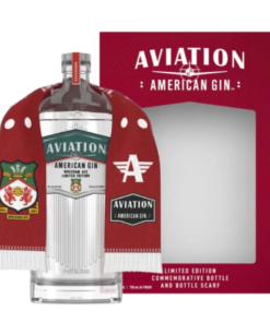 Aviation Gin Wrexham AFC Scarf Gift Set 750mL