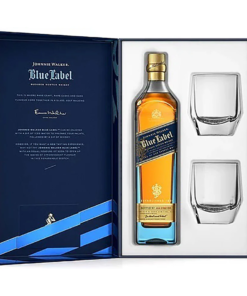 Johnnie Walker Blue Label Limited Edition Design Gift Set With Crystal Glasses 750mL