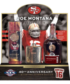 Gold Bar Joe Montana 40th Anniversary Straight Bourbon With Flask 750mL