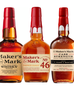 Maker's Mark Whiskey, Maker's 46, & Maker's Cask Strength Value Bundle 750 mL