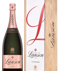 Lanson Le Rose Magnum (1.5 ltr) in Wood Box