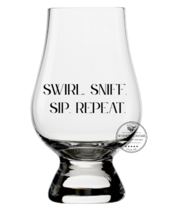 Laser Engraved Glencairn Glass "SWIRL. SNIFF. SIP. REPEAT."
