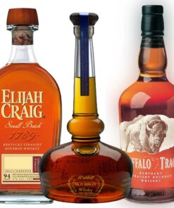 Elijah Craig Small Batch, Willett Pot Still, & Buffalo Trace Bourbon Value Bundle 750 mL