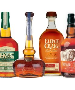 Henry McKenna, Willett Pot Still, Elijah Craig Small Batch, & Buffalo Trace Value Bundle 750 mL