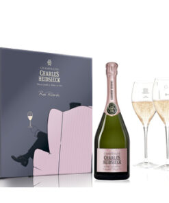 Charles Heidsieck Rose Reserve 75cl - Armchair Glass Pack