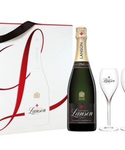 Lanson Le Black Creation Brut 75cl + 2 Flutes Set