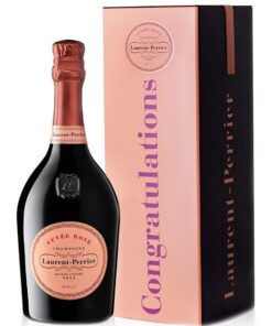 Laurent-Perrier Cuvée Rosé 75cl in Congratulations Tin