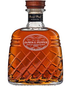 James E. Pepper Decanter Barrel Proof Bourbon Whiskey 750 mL