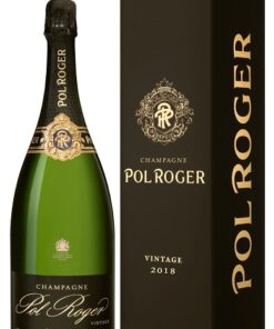 Pol Roger Brut Vintage 2018 Magnum (1.5 ltr) + 2 Pol Roger Glasses