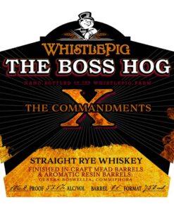 WhistlePig The Boss Hog X: The Commandments Straight Rye Whiskey 750 mL