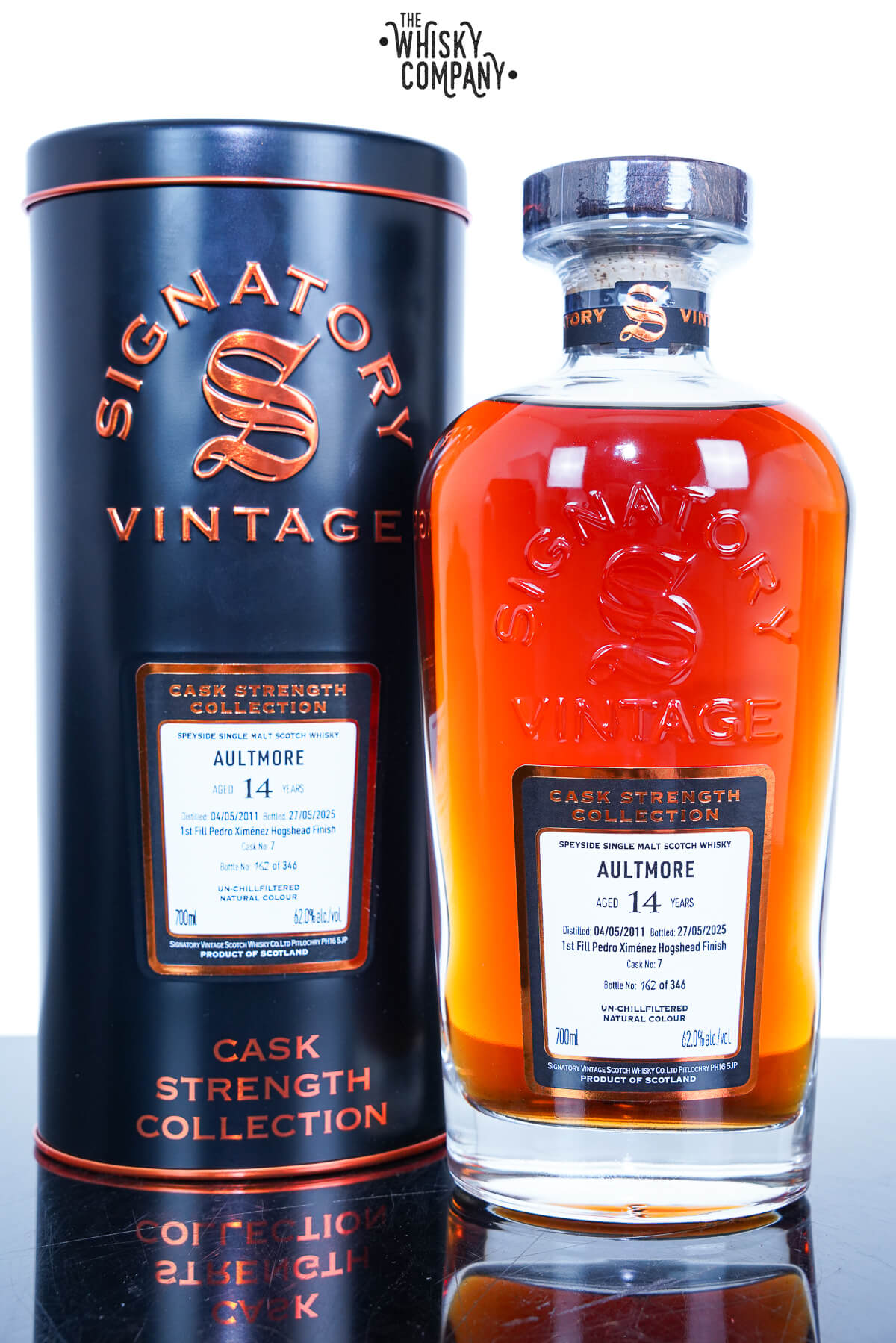 Aultmore 14 Year Old 2011 Signatory Cask Strength #7 62%