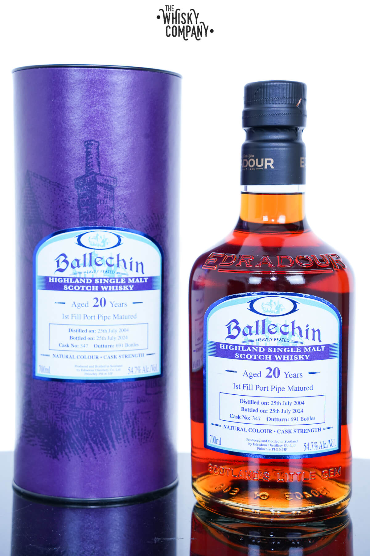 Ballechin 2004 20 Year Old 1st Fill Port Pipe Cask #347