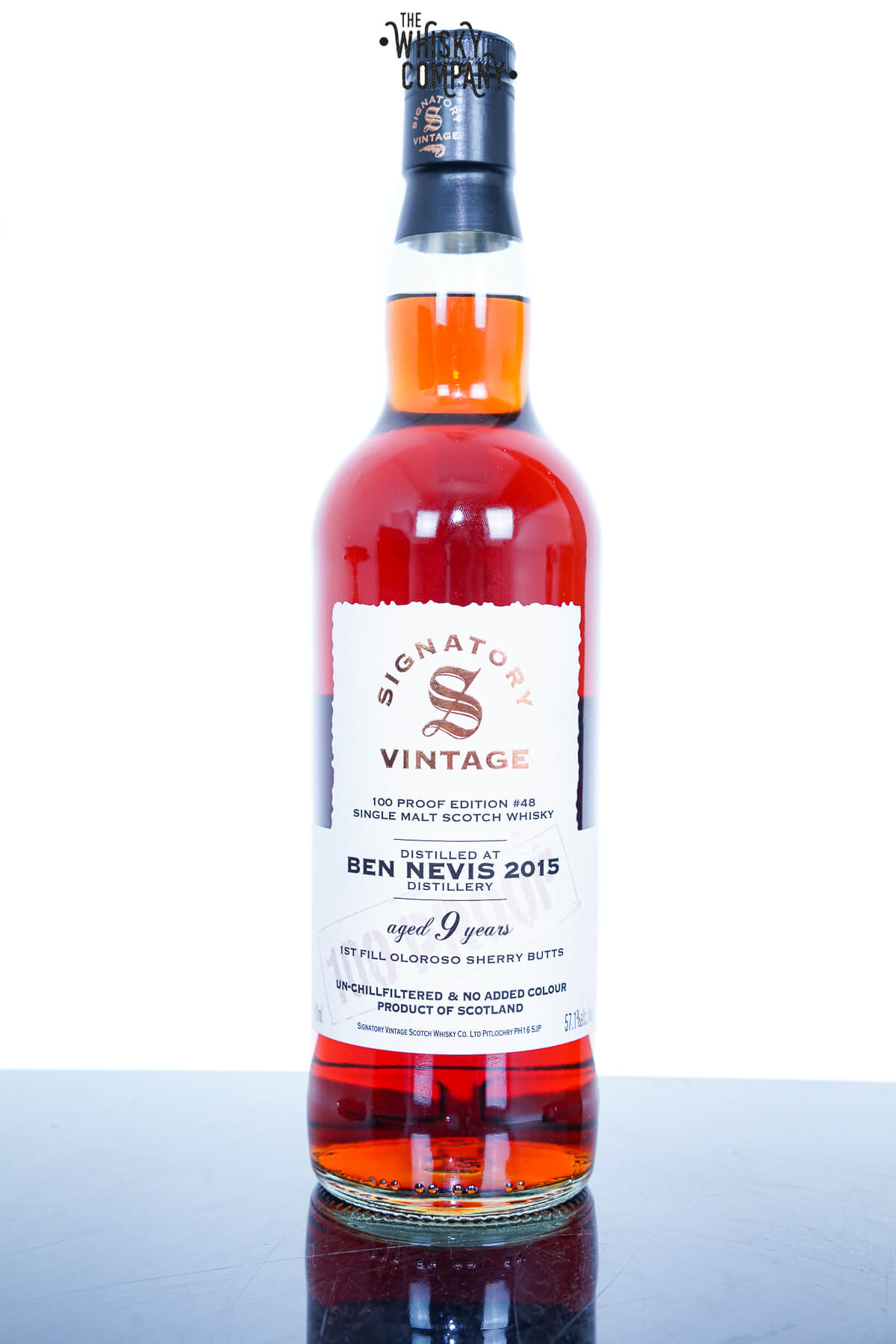 Ben Nevis 9 Year Old 2015 Signatory 100 Proof Edition #48 57.1%