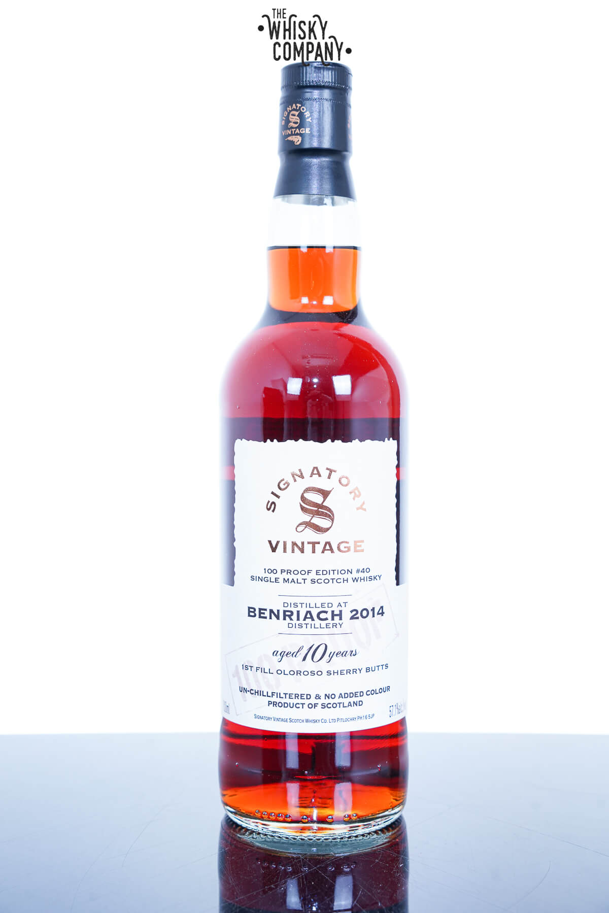 Benriach 2014 10 Year Oloroso Sherry 100 Proof Signatory Vintage