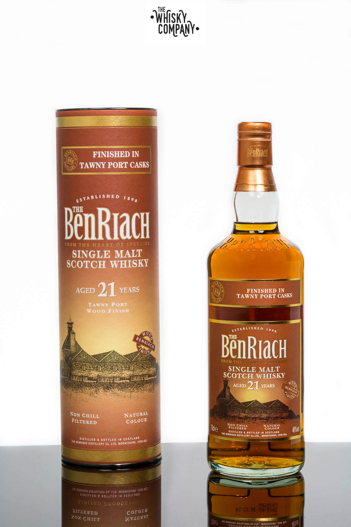 BenRiach Aged 21 Years Tawny Port Cask Scotch Malt Whisky (700ml)