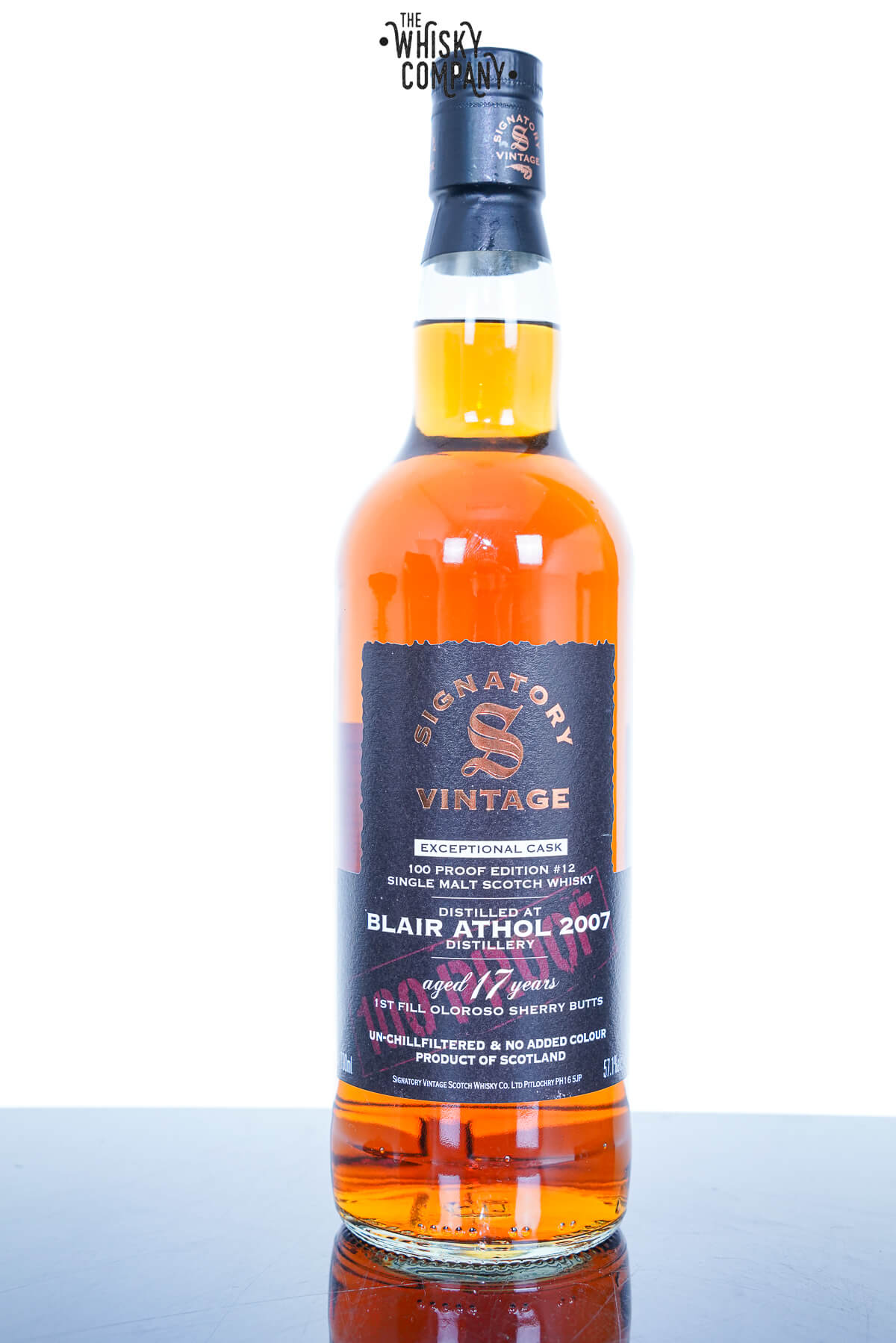 Blair Athol 17 Year Old 2007 Signatory 100 Proof Edition #12 57.1%