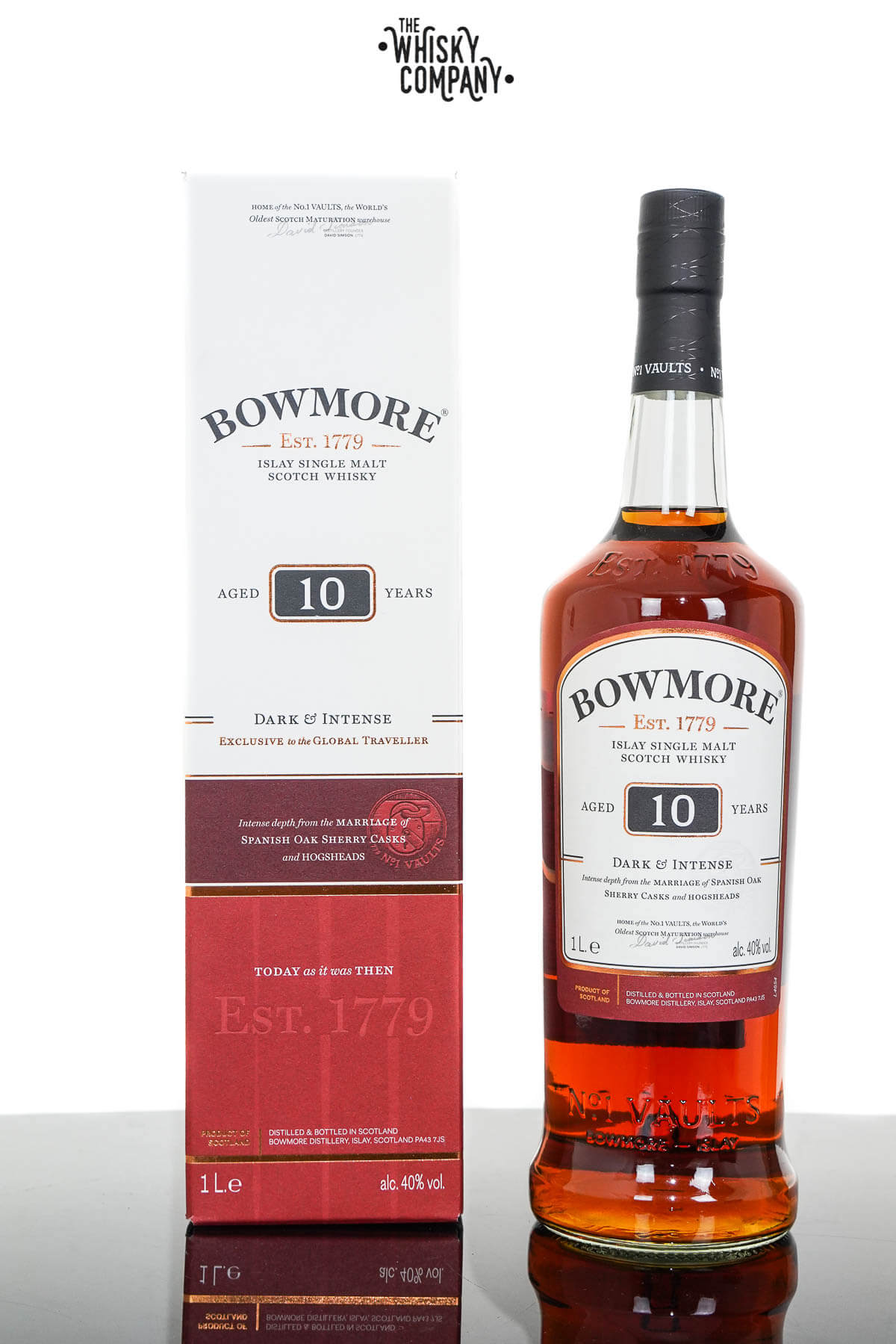 Bowmore Aged 10 Years Islay Malt Scotch Whisky