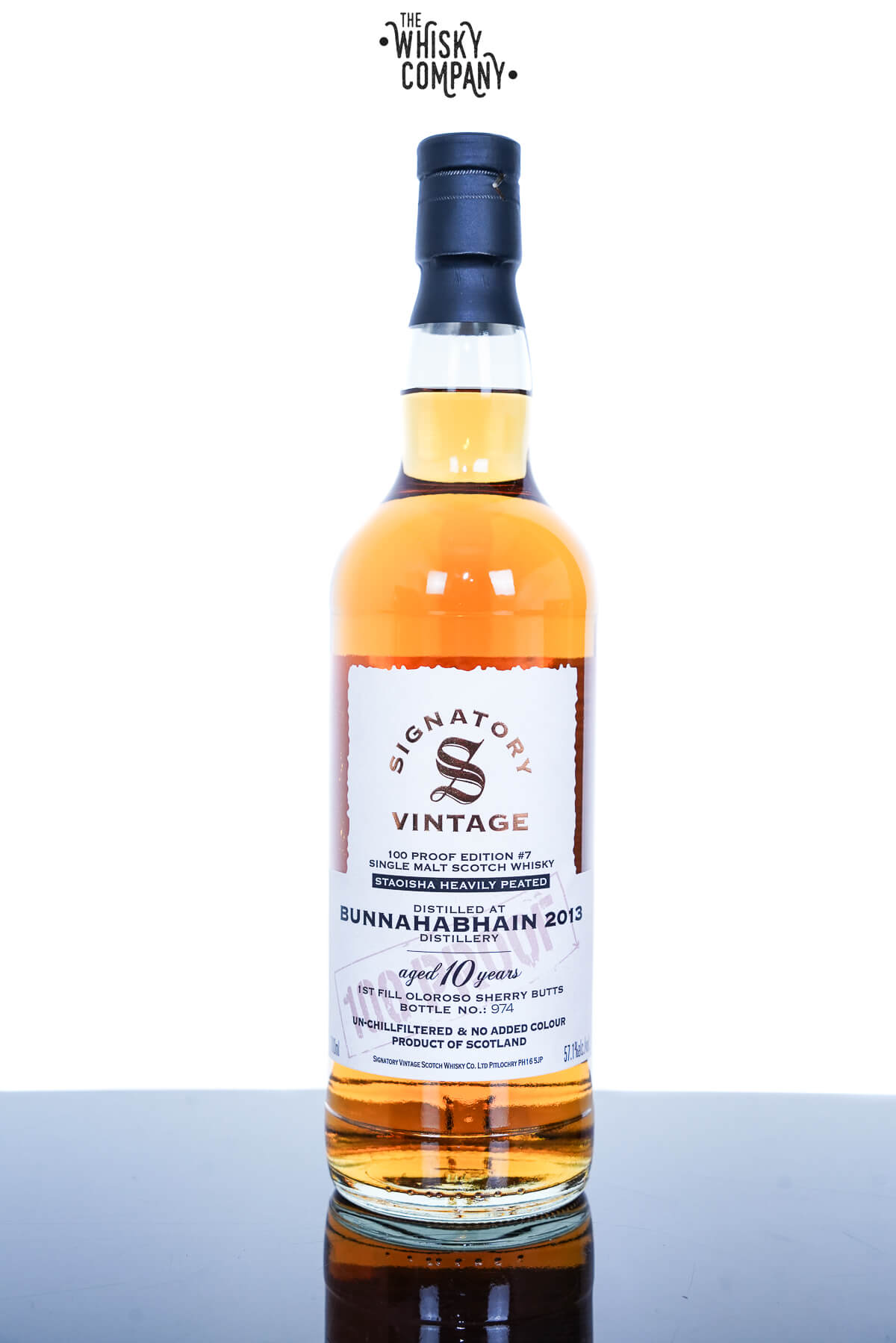 Bunnahabhain Staoisha 2013 | 100 Proof Collection | Signatory Vintage