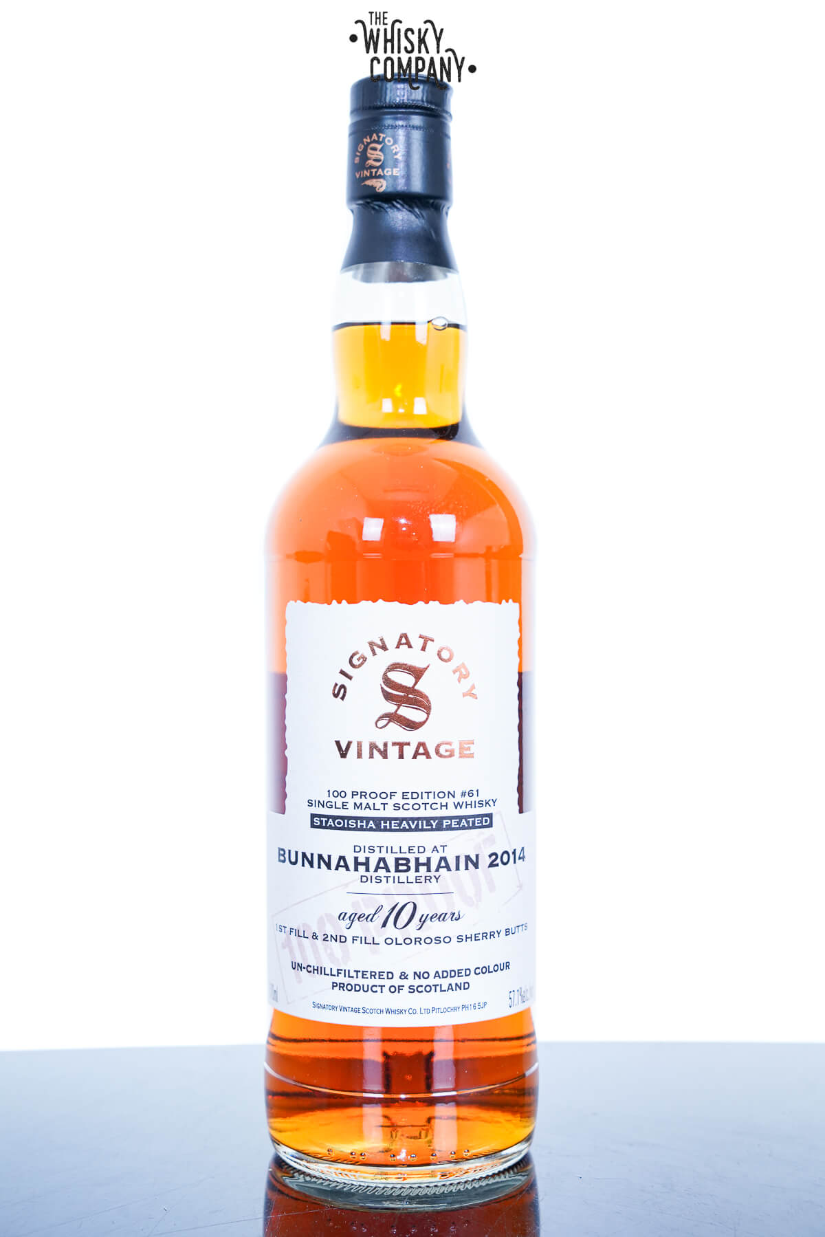 Bunnahabhain 2014 10 Year Old Signatory 100 Proof #61 57.1%