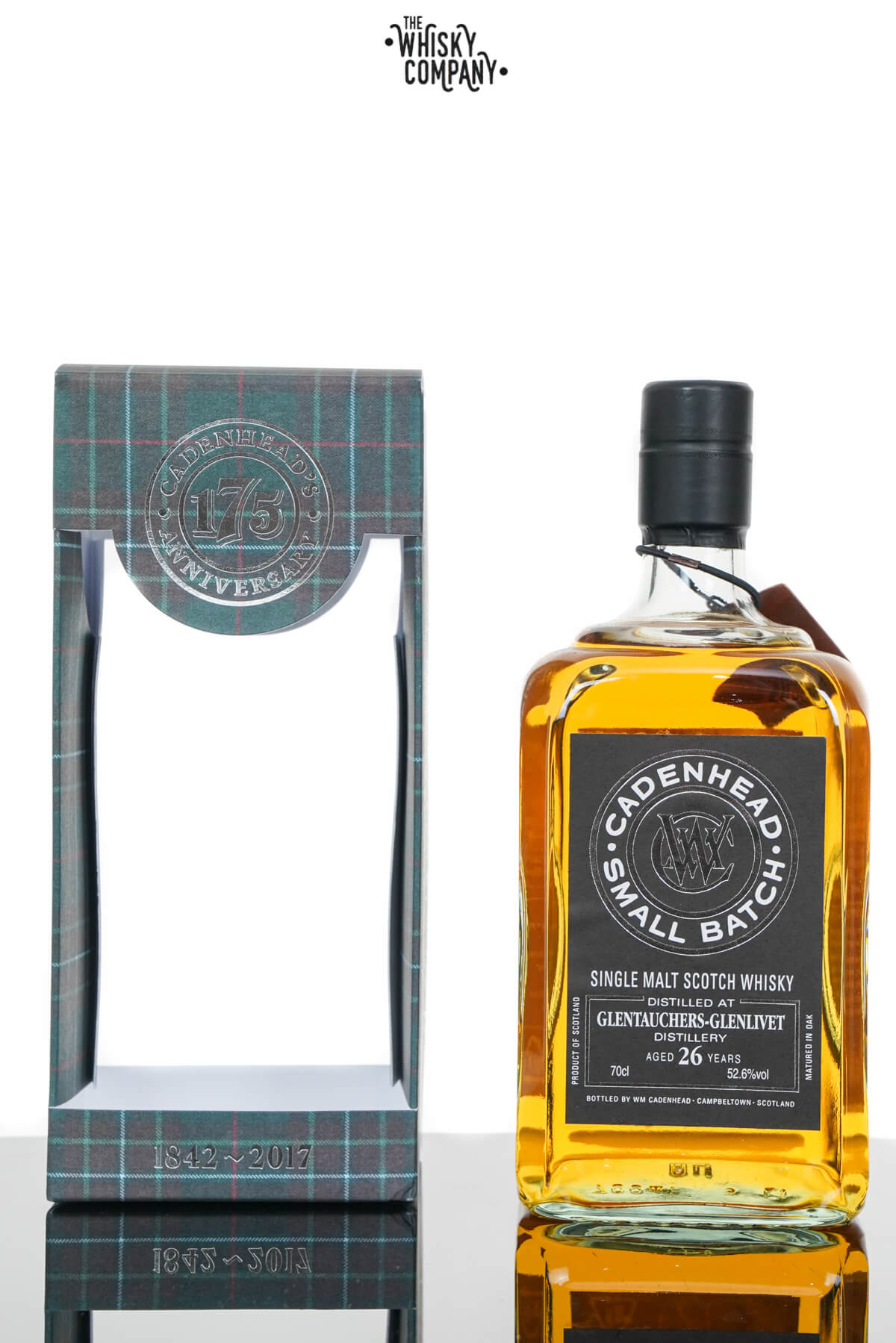 Glentauchers 1990 Aged 26 Years Single Malt Scotch Whisky – Cadenhead (700ml)