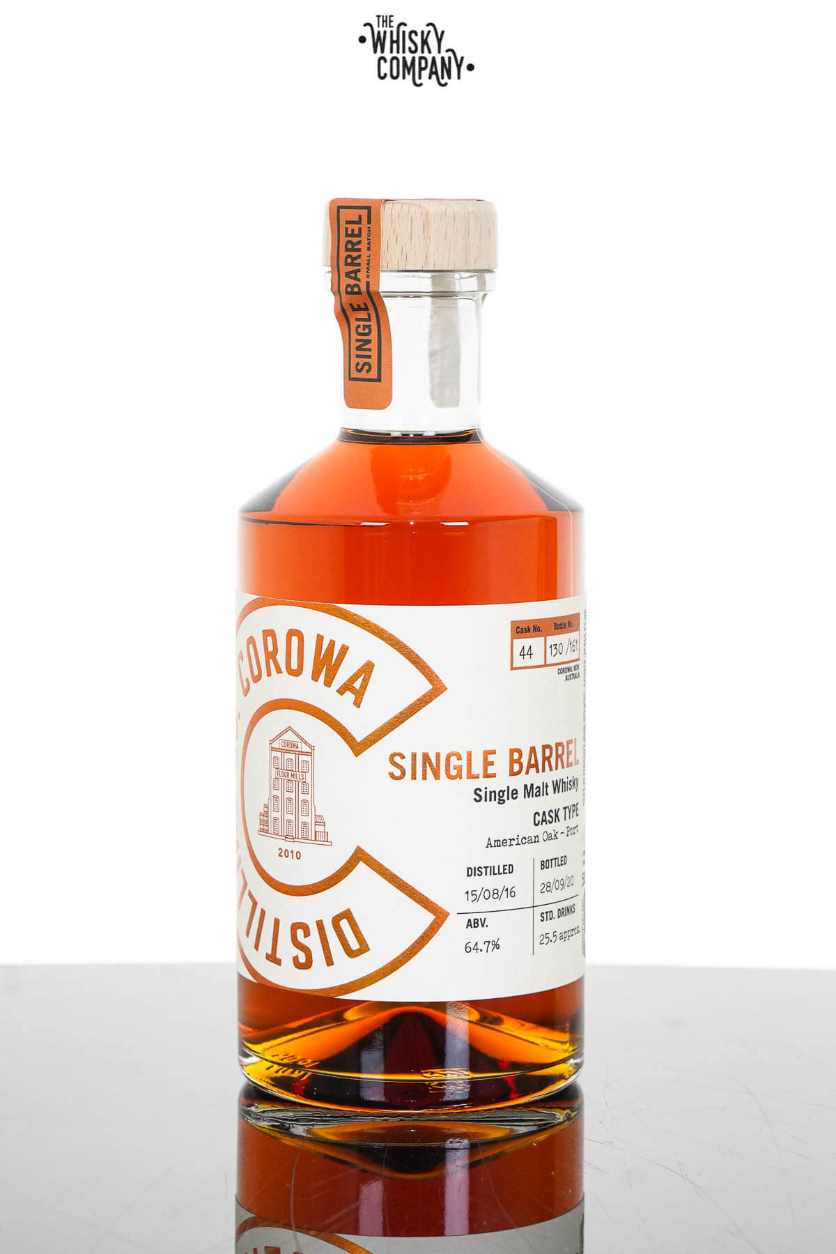 Corowa Single Barrel American Oak - Port Cask Matured Single Malt Whisky - Cask 44 (500ml)