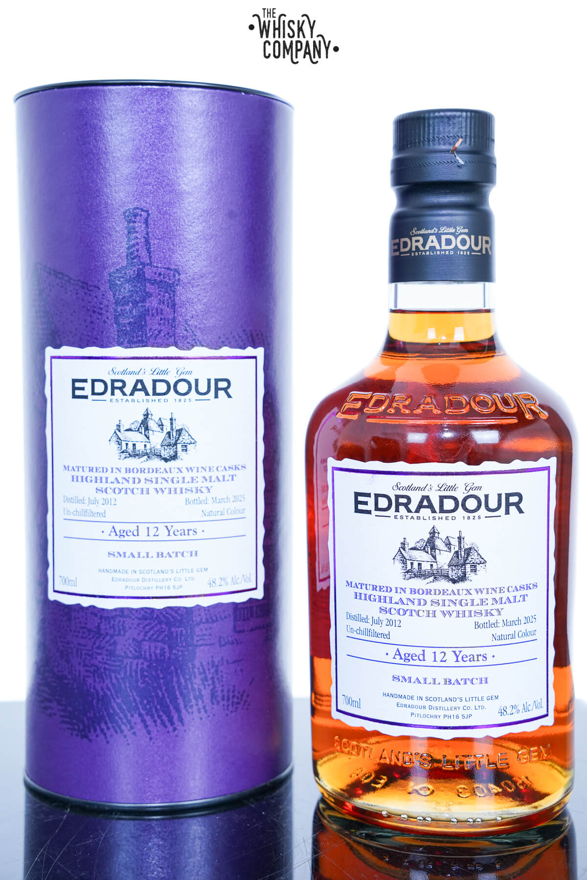 Edradour 2012 12 Year Old Bordeaux Cask Fully Matured 48.2%