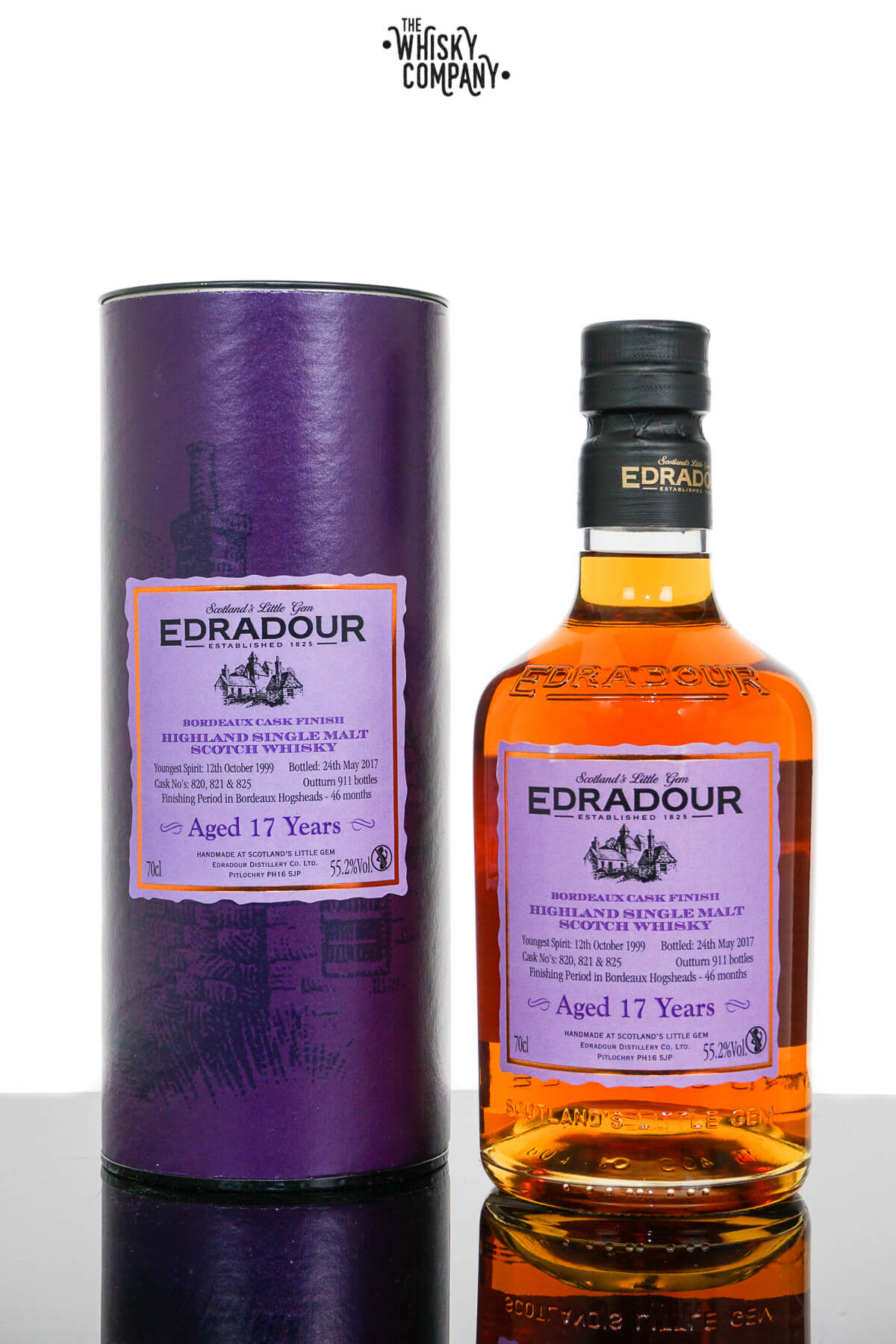 Edradour Aged 17 Years Bordeaux Cask Finish Single Malt Scotch Whisky (700ml)