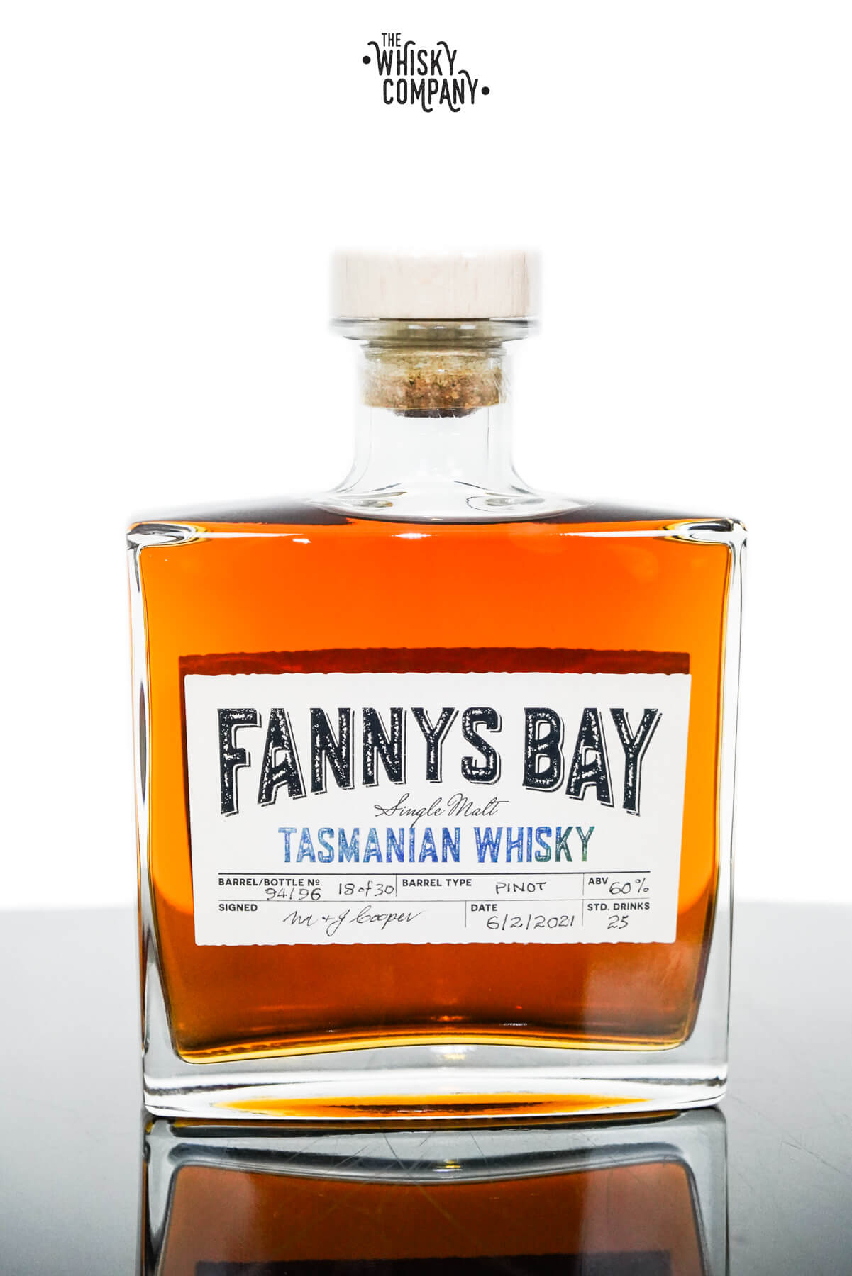 Fannys Bay Pinot Wine Cask Matured | Tasmanian Single Malt Whisky