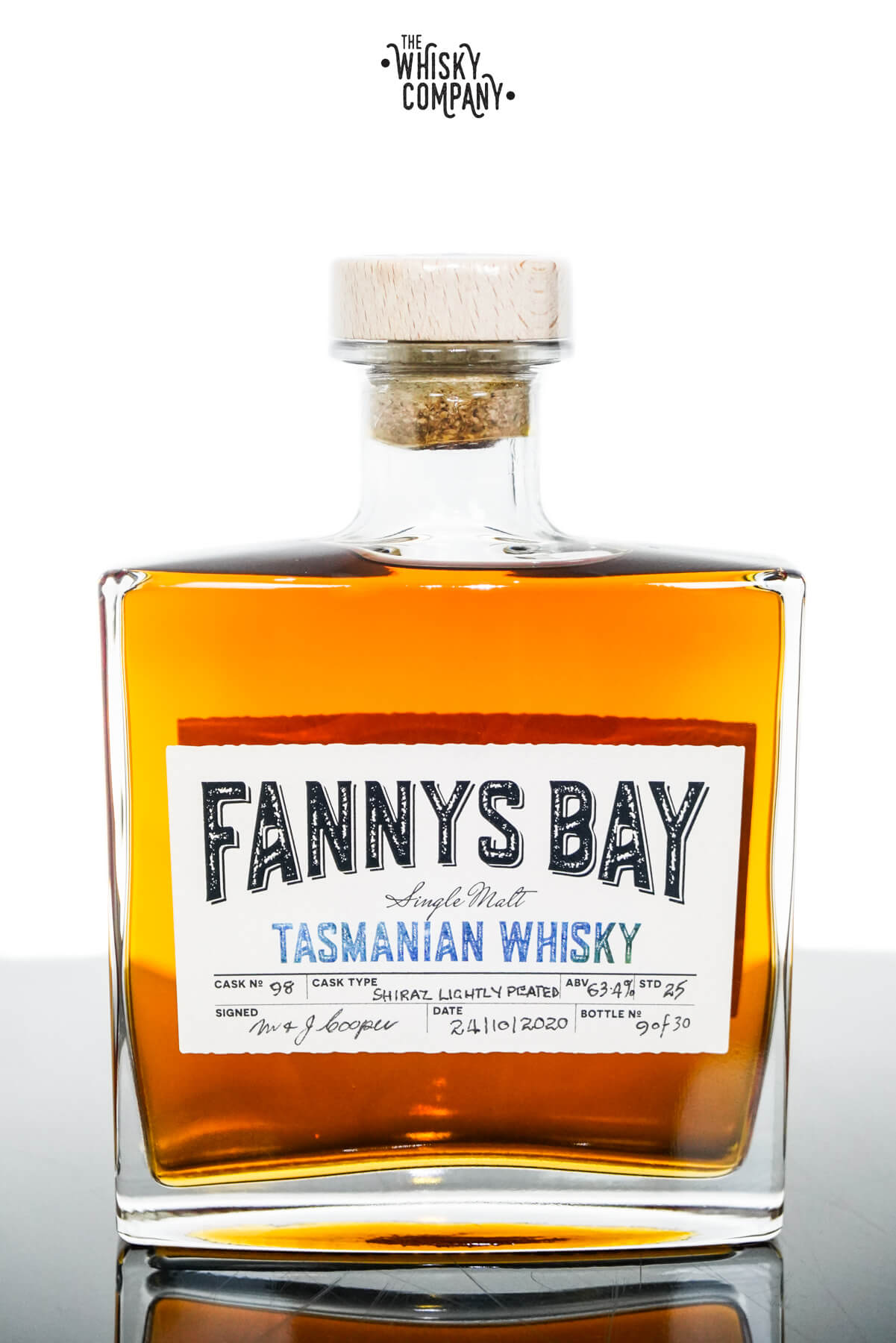 Fannys Bay Shiraz Wine Cask Matured Lightly Peated | Tasmanian Whisky