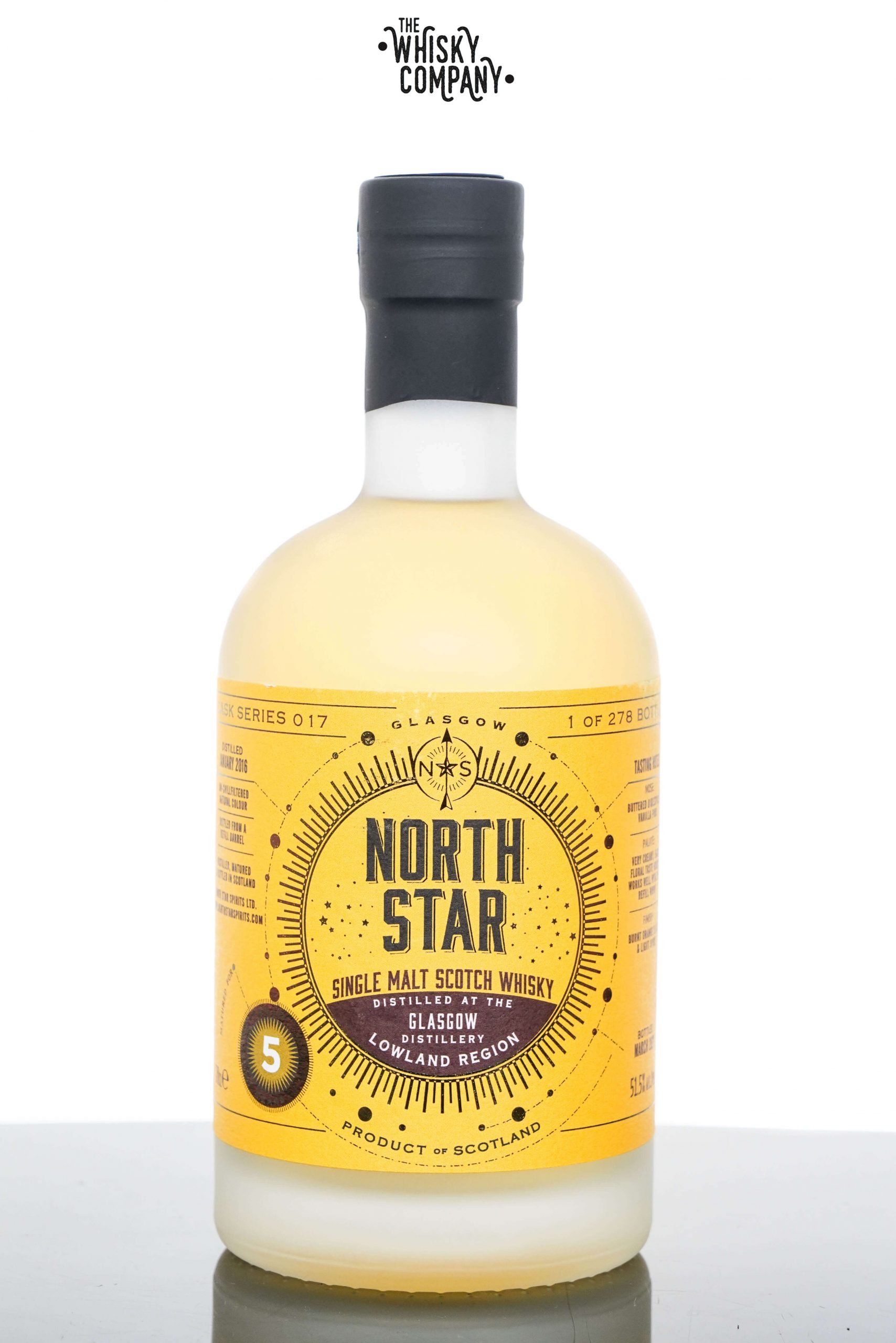 Glasgow 2016 Aged 5 Years Single Malt Scotch Whisky | North Star