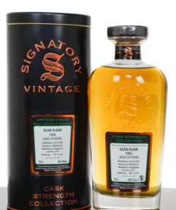 Glen Elgin 1995 Aged 24 Years Cask Strength Speyside Single Malt Scotch Whisky – Signatory Vintage (700ml)