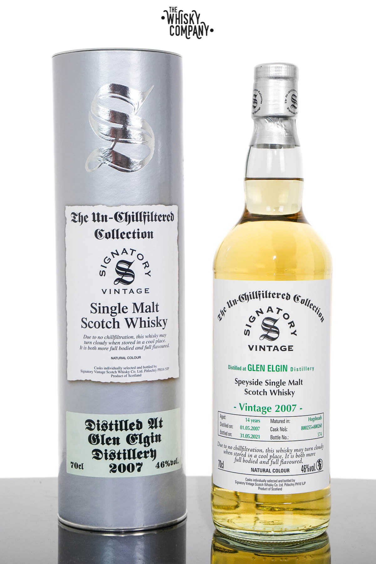 Glen Elgin 2007 UCF Aged 14 Years Single Malt Scotch Whisky – Signatory Vintage (700ml)