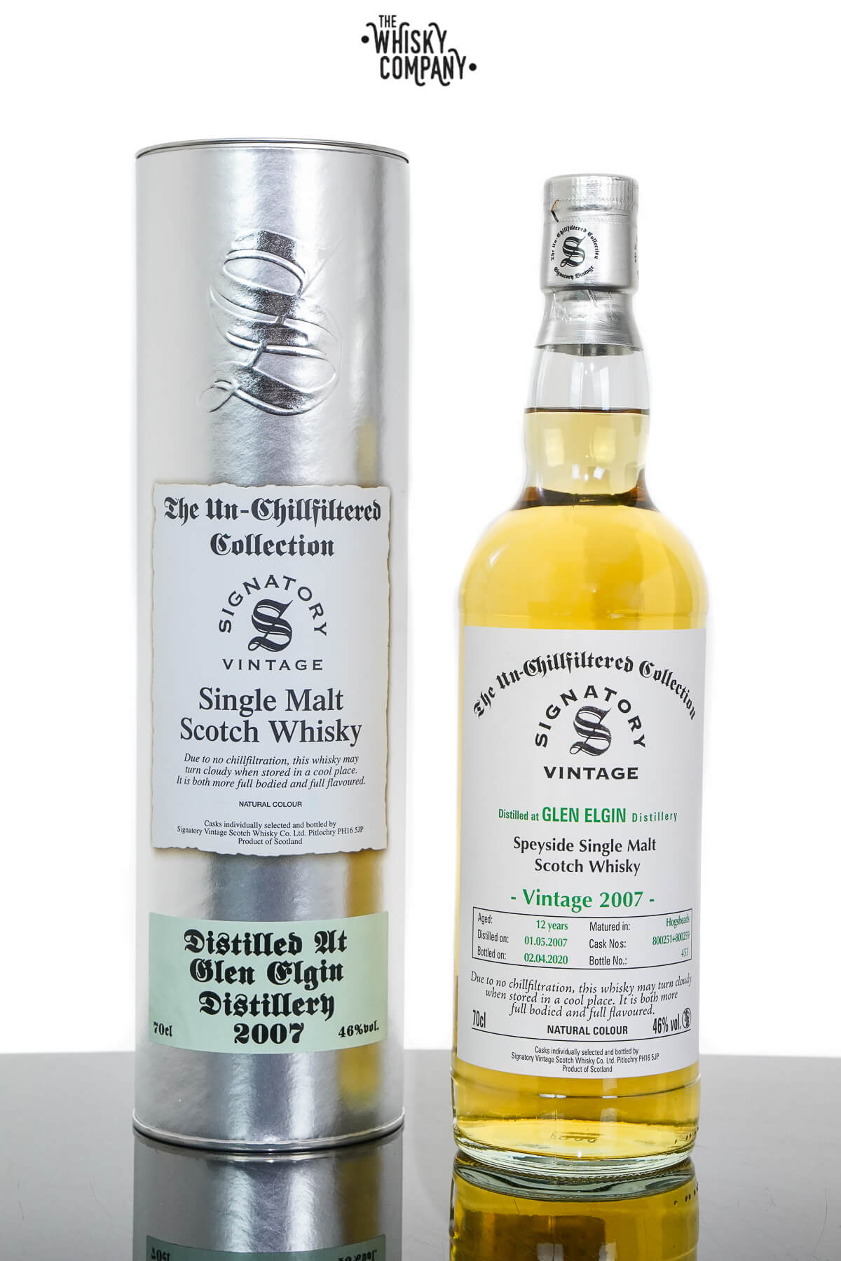 Glen Elgin 2007 Aged 12 Years Speyside Single Malt Scotch Whisky – Signatory Vintage (700ml)