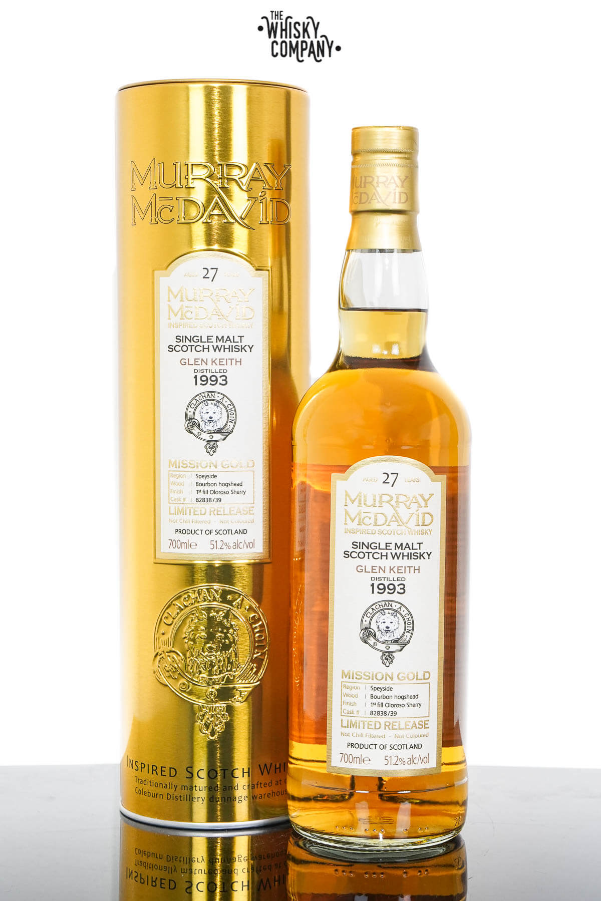 Glen Keith 1993 Aged 27 Years Single Malt Scotch Whisky – Murray McDavid (700ml)