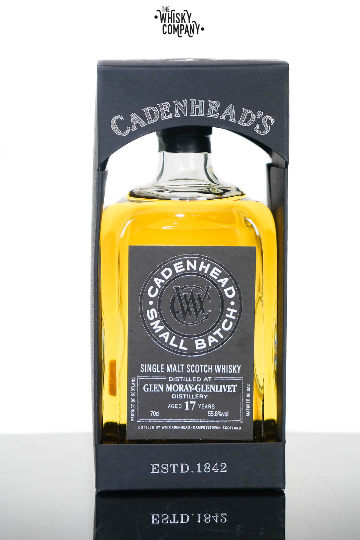 Glen Moray – Glenlivet 1998 Aged 17 Years Single Malt Scotch Whisky – Cadenheads (700ml)