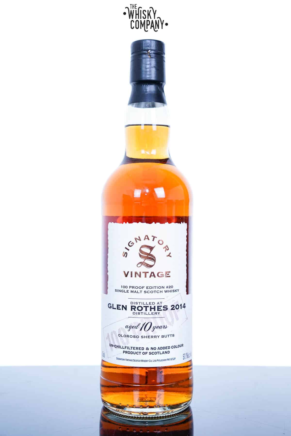 Glen Rothes 2014 Aged 10 Years 100 Proof Edition #20 | Signatory Vintage